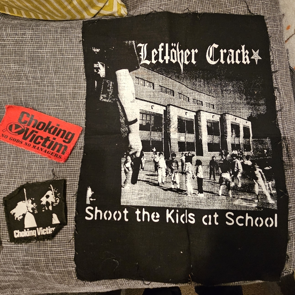 Leftover Cr@ck & Choking Victim Punk Patches